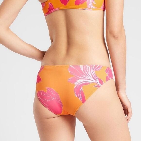 ATHLETA Kailua Mid Rise Bottom, Pink & Orange Floral Print, XL 446807 - Picture 2 of 12